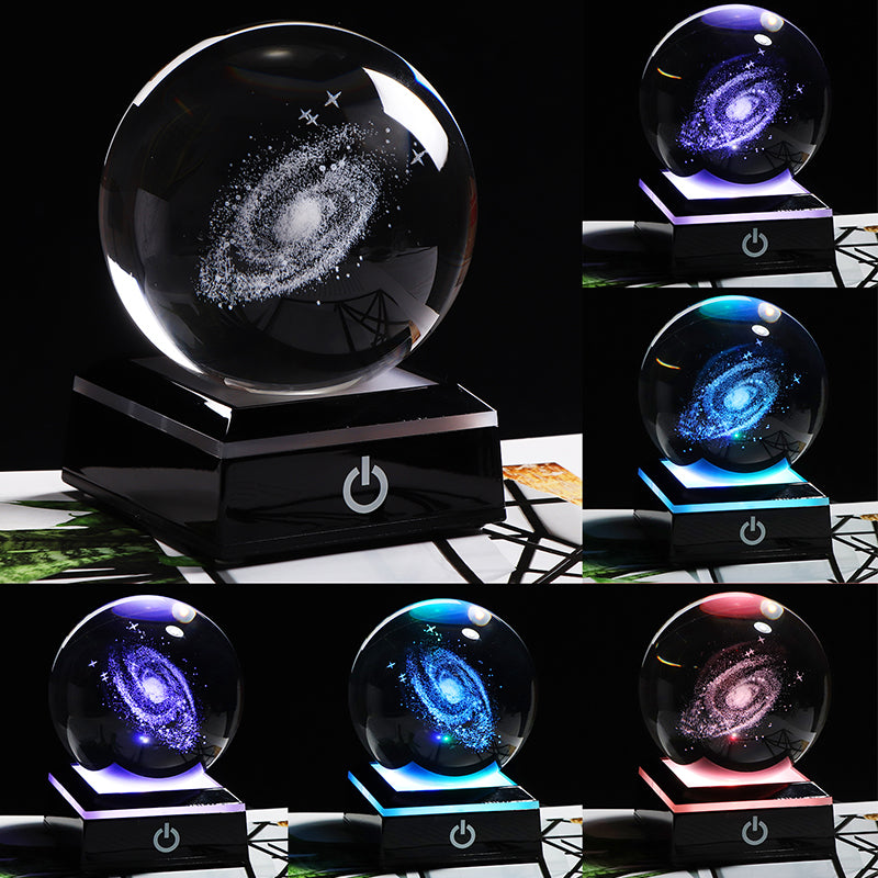 6/8cm Galaxy Miniature 3D Crystal Ball