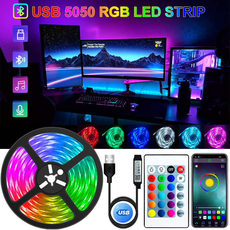 LED Strip Light USB Bluetooth RGB 5V LED