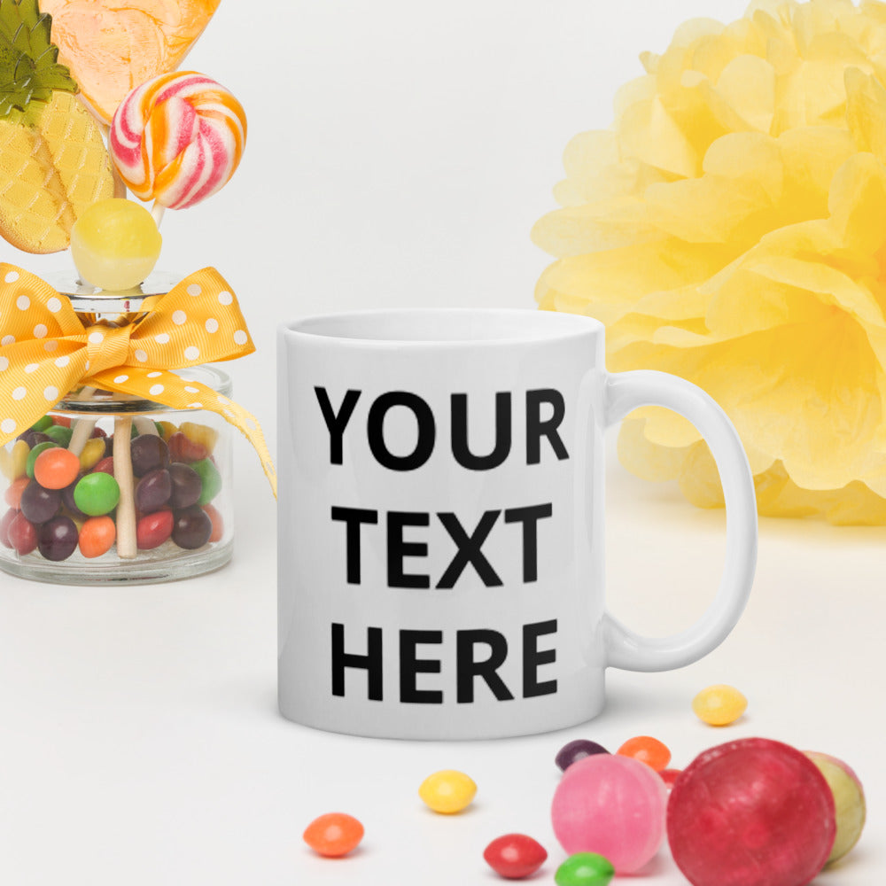 Custom Mug with Your Text or Logo!  by Happiness and Healing